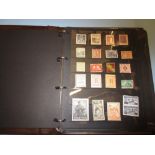 Album of Spanish Civil War stamps including many small sheets
