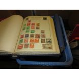 Six albums and stock books containing a collection of World stamps