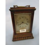 19th Century rosewood cased carriage timepiece,