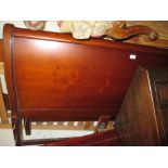 Reproduction mahogany sleigh type double bedstead