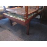 20th Century rectangular tile inset coffee table