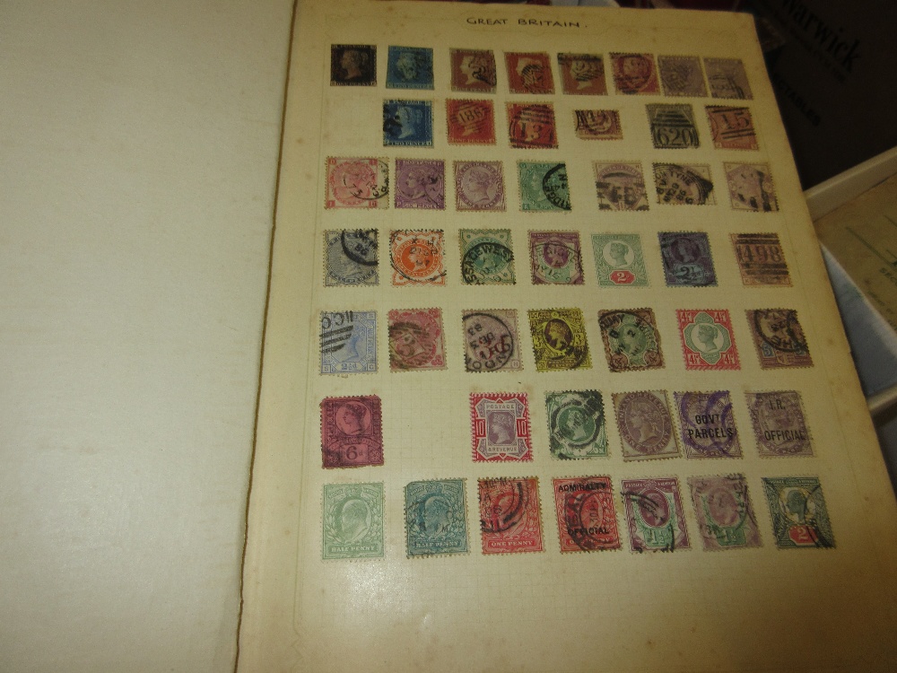 Five various albums containing a collection of World stamps,