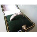 18ct White gold diamond set full eternity ring in box