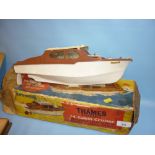 Triang clockwork 14in Thames cabin cruiser in original box