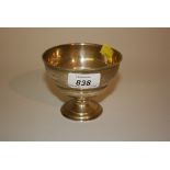 Small silver pedestal bowl