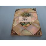 19th Century mother of pearl and abalone visiting card case