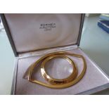 Hermes gold plated magnifyer in original box