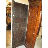 Large 17th / 18th Century carved oak decorative wall panel having reeded columns,