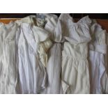 Large quantity of embroidered Christening gowns, petticoats,