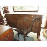 18th Century oak coffer,