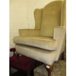 Early 20th Century upholstered wing armchair in 18th Century style