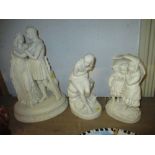 Victorian Parian ware figure of Dorothea with impressed J. and T.