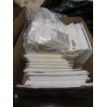 Collection of modern Great Britain First Day covers in box and a bag of various covers,