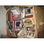 Box containing a large quantity of assorted playing cards including: advertising,