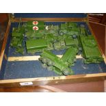 Quantity of Dinky die-cast metal model military vehicles