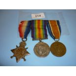 World War I army Service Corps three medal group to T2-11150, Sergeant W.J.