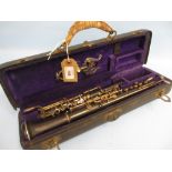 Cased oboe by Elkhart of Indiana