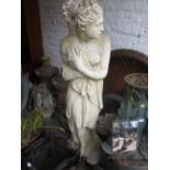 Large cast concrete garden figure of a classical female