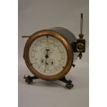 Rare and large 19th Century gas flow meter by Alexander Wright and Co.