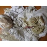 Large quantity of crochet edgings and lace trimmings