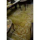 Large Chinese floral decorated carpet with multiple borders,