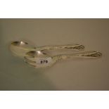 Pair of 1920's Georg Jensen Danish silver servers