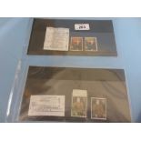 Two stamp albums containing a quantity of Great Britain stamp errors of 1968 paintings