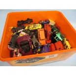 Box containing a quantity of die-cast model vehicles