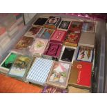 Similar large quantity of three hundred plus vintage pictorial playing cards