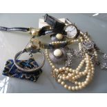 Small quantity of miscellaneous costume jewellery and watches