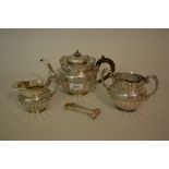 Early 20th Century Chinese silver three piece tea service,