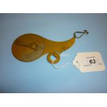 Halls Patent gilt metal hanging letter scales by Parnell,