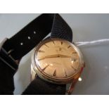 Gentlemans Favre-Leuba Daymatic gold plated wristwatch