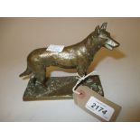 German bronze figure of an Alsatian,