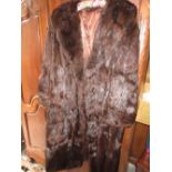 Ladies fur coat and a fur stole