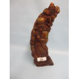 Chinese carved horn figure of a sage