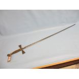 19th Century steel and brass dress sword