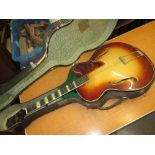 Boosey and Hawkes Zenith arched top steel strung guitar in a fitted case