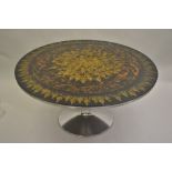 Mid 20th Century circular pedestal table designed by Paul Cadovius & Bjorn Wiinblad for Cado,