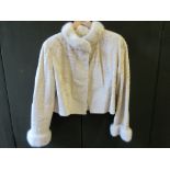 Ladies pale fur jacket by Calman Links,