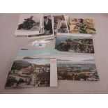 Small collection of Gibraltar postcards together with a small collection of postcards circa 1980