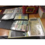 Four albums containing extensive collection of railway tickets and railway advertising material