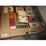 Large box containing a quantity of twin packs of playing cards,