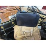 Box containing a quantity of various handbags including Karen Millen, Liz Claiborne,