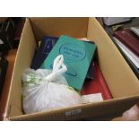 Box containing a quantity of various loose pages of stamps,