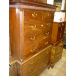 George III mahogany tallboy,