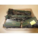 Wren 00 gauge engine with tender, Sir Keith Park, together with another engine and tender,