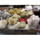 Quantity of large teddy bears and soft toys by Hembury and others