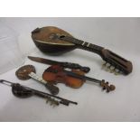 Miniature mandolin (a/f),