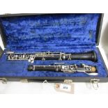 Cased oboe by Buisson,